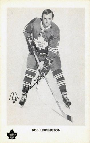 1970-71 Toronto Maple Leafs #NNO Bob Liddington Front