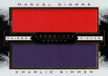 2015-16 Panini Anthology - Paired Pieces #PP-DS Marcel Dionne / Charlie Simmer Front