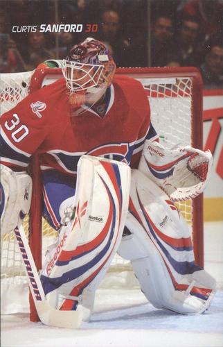 2009-10 Montreal Canadiens Postcards #NNO Curtis Sanford Front