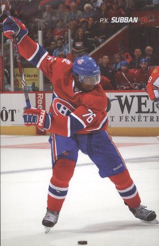 2009-10 Montreal Canadiens Postcards #NNO P.K. Subban Front