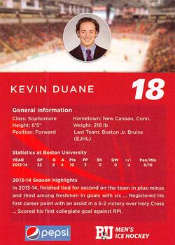 2014-15 Pepsi Boston University Terriers (NCAA) #NNO Kevin Duane Back