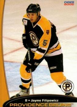 2004-05 Choice Providence Bruins (AHL) #7 Jayme Filipowicz Front