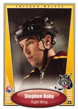 2004-05 K&M Printing Chicago Wolves (AHL) #NNO Stephen Baby Front
