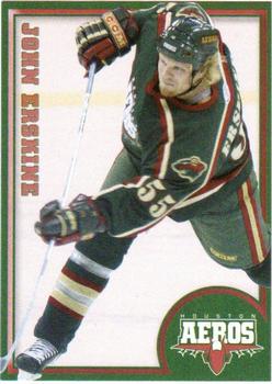 2004-05 Houston Aeros (AHL) #6 John Erskine Front