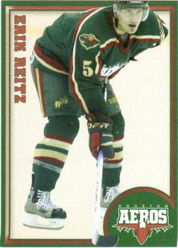 2004-05 Houston Aeros (AHL) #15 Erik Reitz Front