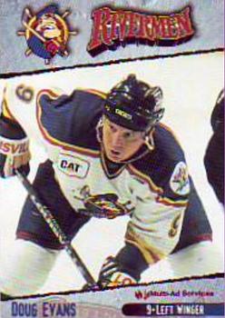 1997-98 Multi-Ad Peoria Rivermen (ECHL) #4 Doug Evans Front