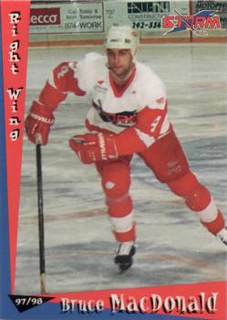 1997-98 Grandstand Toledo Storm (ECHL) #NNO Bruce MacDonald Front