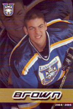 2004-05 Lakehead Thunderwolves (CIS) #9 Andrew Brown Front