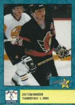 1993-94 Rising Star Thunder Bay Senators (CoHL) #NNO Tom Warden Front