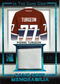2016 Leaf In The Game Game Used - Game Used Patch Blue Spectrum #GUP-24 Pierre Turgeon Front