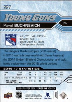 2016-17 Upper Deck #227 Pavel Buchnevich Back