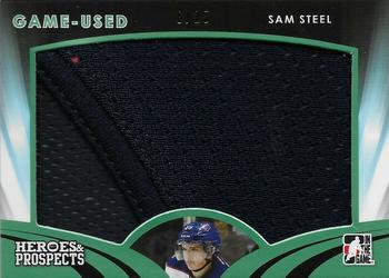 2015-16 Leaf In The Game Heroes & Prospects - Game Used Jersey Emerald #GU-24 Sam Steel Front
