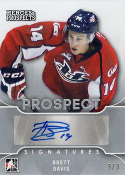 2015-16 Leaf In The Game Heroes & Prospects - Prospect Autographs Silver #PS-BD1 Brett Davis Front