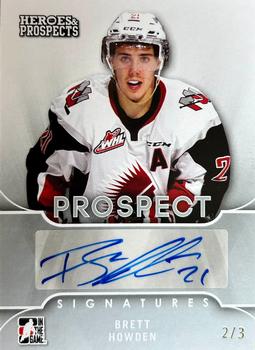 2015-16 Leaf In The Game Heroes & Prospects - Prospect Autographs Silver #PS-BH1 Brett Howden Front