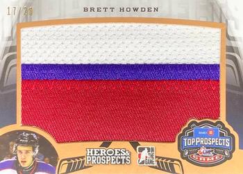 2015-16 Leaf In The Game Heroes & Prospects - Top Prospects Game Jersey Patch Bronze #TPP-03 Brett Howden Front