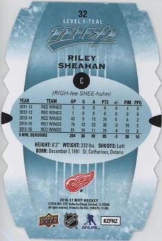 2016-17 Upper Deck MVP - Colors and Contours #32 Riley Sheahan Back