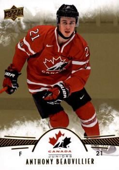 2016 Upper Deck Team Canada Juniors - Gold #34 Anthony Beauvillier Front