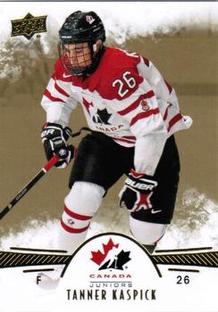 2016 Upper Deck Team Canada Juniors - Gold #61 Tanner Kaspick Front