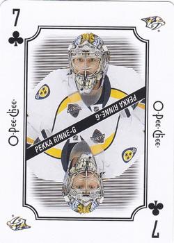 2016-17 O-Pee-Chee - Playing Cards #7♣ Pekka Rinne Front