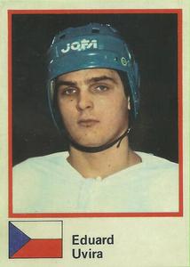 1982 Semic Hockey VM/Jaakiekon MM (Swedish/Finnish) Stickers #86 Eduard Uvira Front