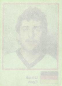 1982 Semic Hockey VM/Jaakiekon MM (Swedish/Finnish) Stickers #109 Ulrich Egen Back