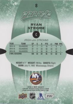 2016-17 Upper Deck MVP - Green Script #8 Ryan Strome Back