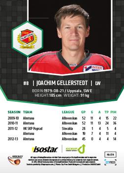 2013-14 HockeyAllsvenskan #HA-014 Joachim Gellerstedt Back