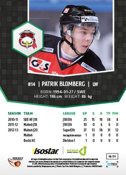 2013-14 HockeyAllsvenskan #HA-174 Patrik Blomberg Back