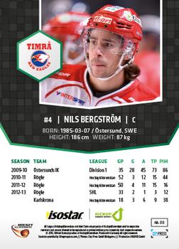 2013-14 HockeyAllsvenskan #HA-313 Nils Bergstrom Back
