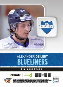 2013-14 HockeyAllsvenskan - Blueliners #ALLS-BL03 Alexander Deilert Back