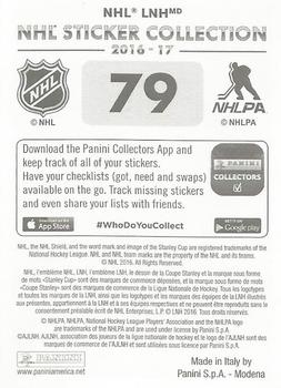 2016-17 Panini NHL Sticker Collection #79 Henrik Zetterberg Back