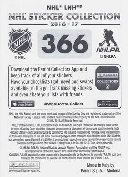2016-17 Panini NHL Sticker Collection #366 James Neal Back