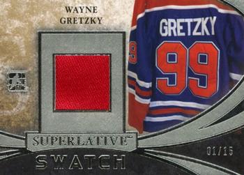 2015-16 Leaf In The Game Superlative - Superlative Swatch #SSP-01 Wayne Gretzky Front