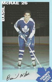 1983-84 Toronto Maple Leafs Postcards #NNO Basil McRae Front