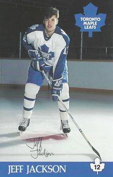1984-85 Toronto Maple Leafs Postcards #NNO Jeff Jackson Front