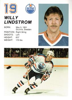 1984-85 Edmonton Oilers #NNO Willy Lindstrom Front