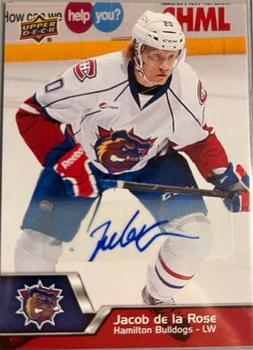 2014-15 Upper Deck AHL - Autographs #61 Jacob de la Rose Front