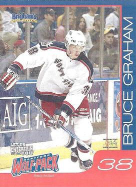 2005-06 Brigham's Ice Cream Hartford Wolf Pack (AHL) Kid's Club #NNO Bruce Graham Front