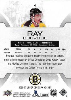 2016-17 SPx #4 Ray Bourque Back