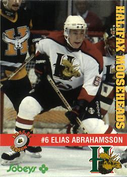1995-96 Halifax Mooseheads (QMJHL) #5 Elias Abrahamsson Front