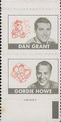 1969-70 Topps - All-Star Stamp Pairs #NNO Danny Grant / Gordie Howe Front