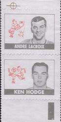 1969-70 Topps - All-Star Stamp Pairs #NNO Andre LaCroix / Ken Hodge Front