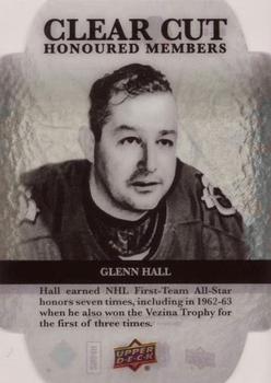 2016-17 Upper Deck - Clear Cut Honoured Members #HOF-63 Glenn Hall Front