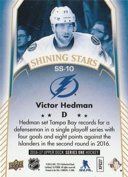 2016-17 Upper Deck - Shining Stars #SS-10 Victor Hedman Back