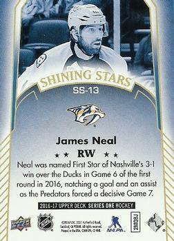 2016-17 Upper Deck - Shining Stars #SS-13 James Neal Back