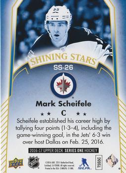 2016-17 Upper Deck - Shining Stars #SS-26 Mark Scheifele Back