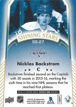 2016-17 Upper Deck - Shining Stars #SS-27 Nicklas Backstrom Back