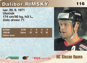1996-97 APS Extraliga (Czech) #116 Dalibor Rimsky Back