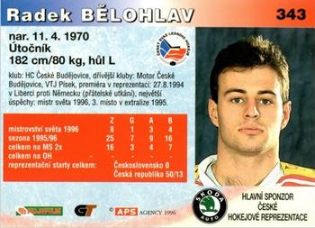 1996-97 APS Extraliga (Czech) #343 Radek Belohlav Back