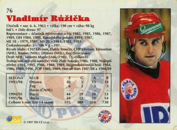 1997-98 Czech DS Extraliga #76 Vladimir Ruzicka Back